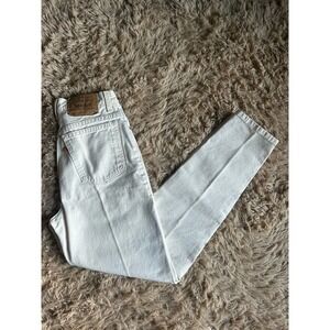 Vintage LEVI'S 912 Jeans Women 26 X 31 Slim Fit Tapered Leg 9 Med RARE Ivory *